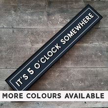 Load image into Gallery viewer, It&#39;s Five O Clock Somewhere Framed Metal Print
