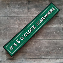 Load image into Gallery viewer, It&#39;s Five O Clock Somewhere Framed Metal Print
