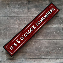 Load image into Gallery viewer, It&#39;s Five O Clock Somewhere Framed Metal Print
