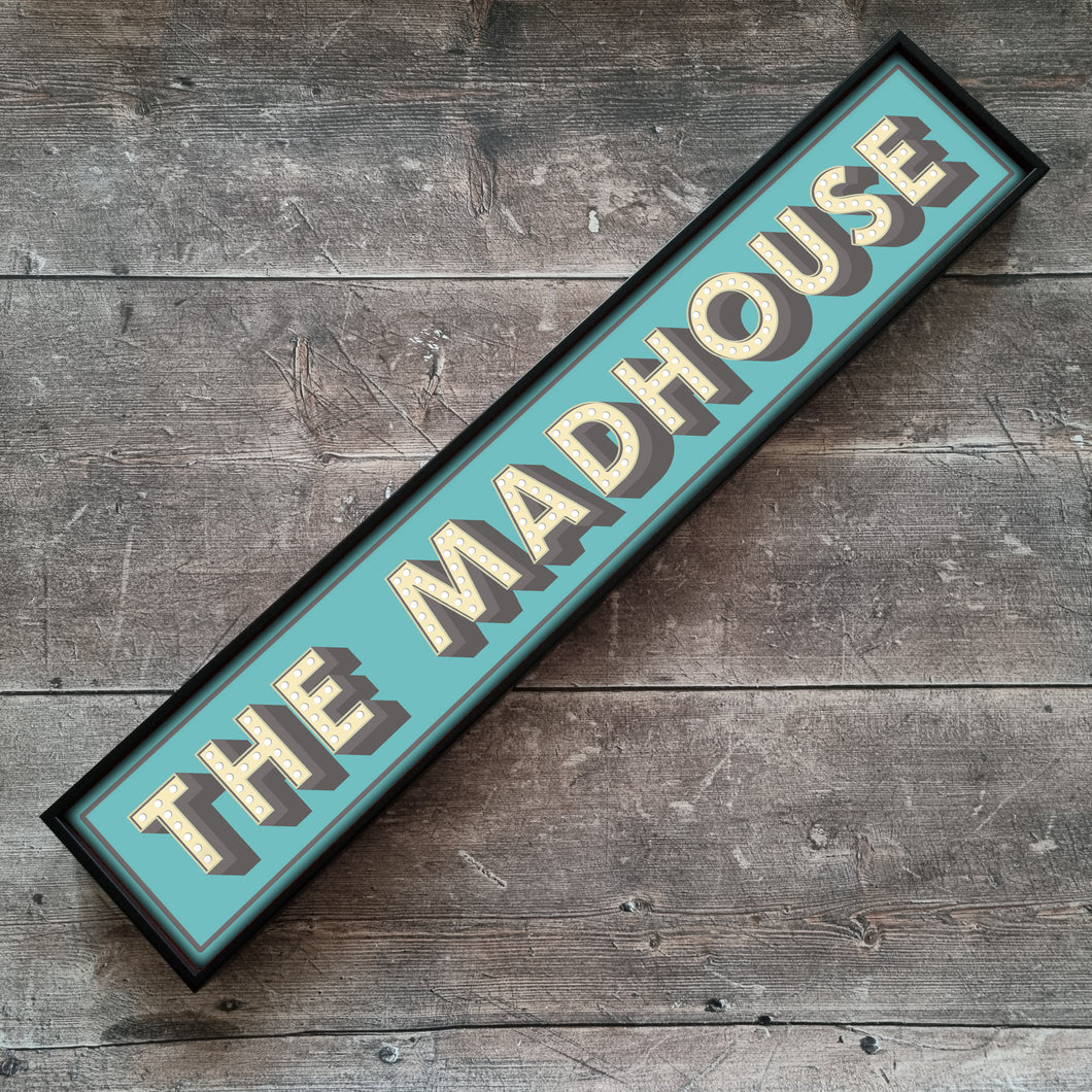 The Madhouse Framed Metal Print