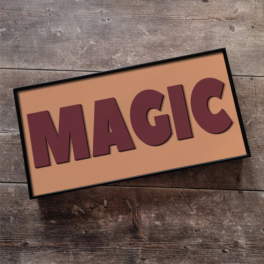 Magic Framed Metal Print
