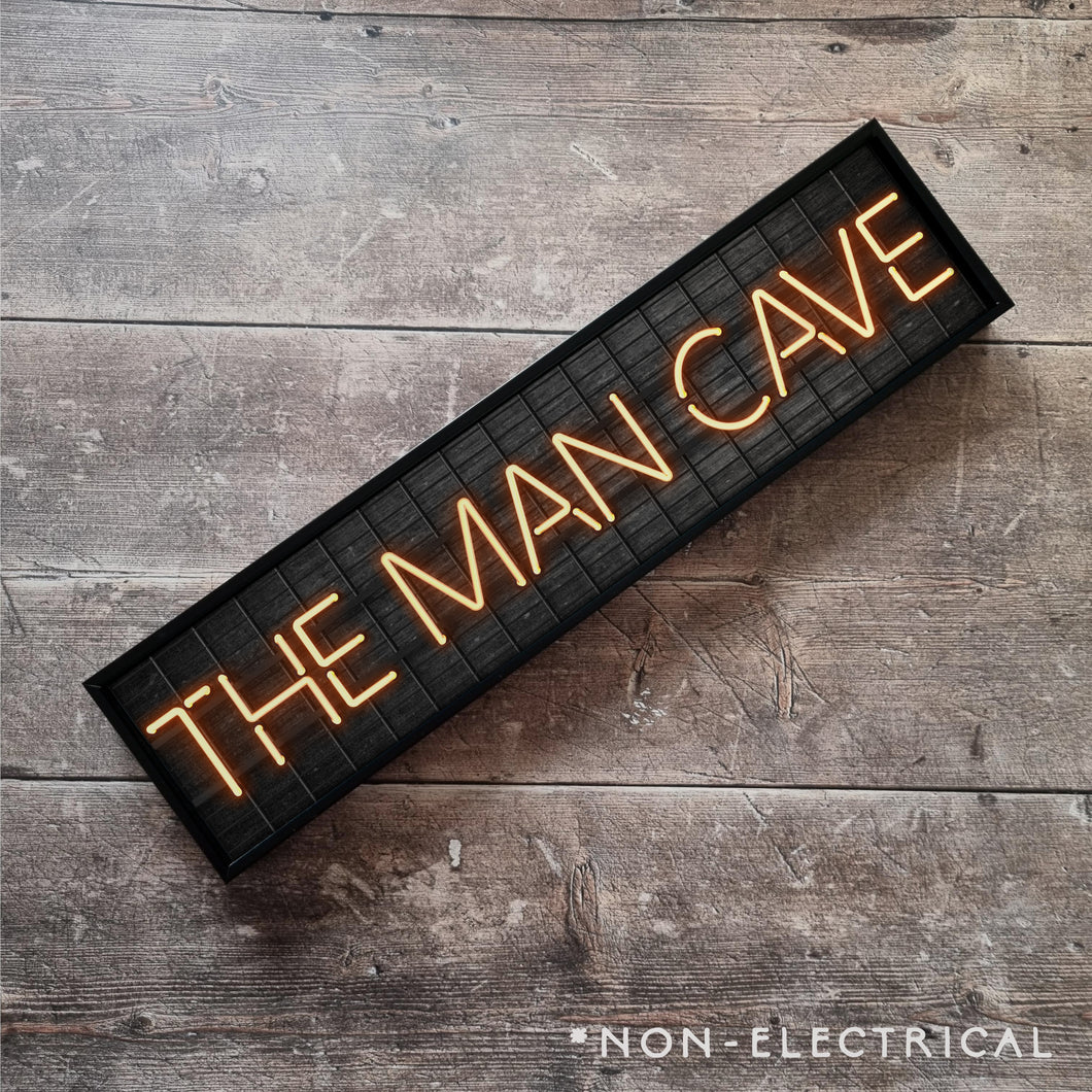 The Man Cave : Neon Style Metal Print