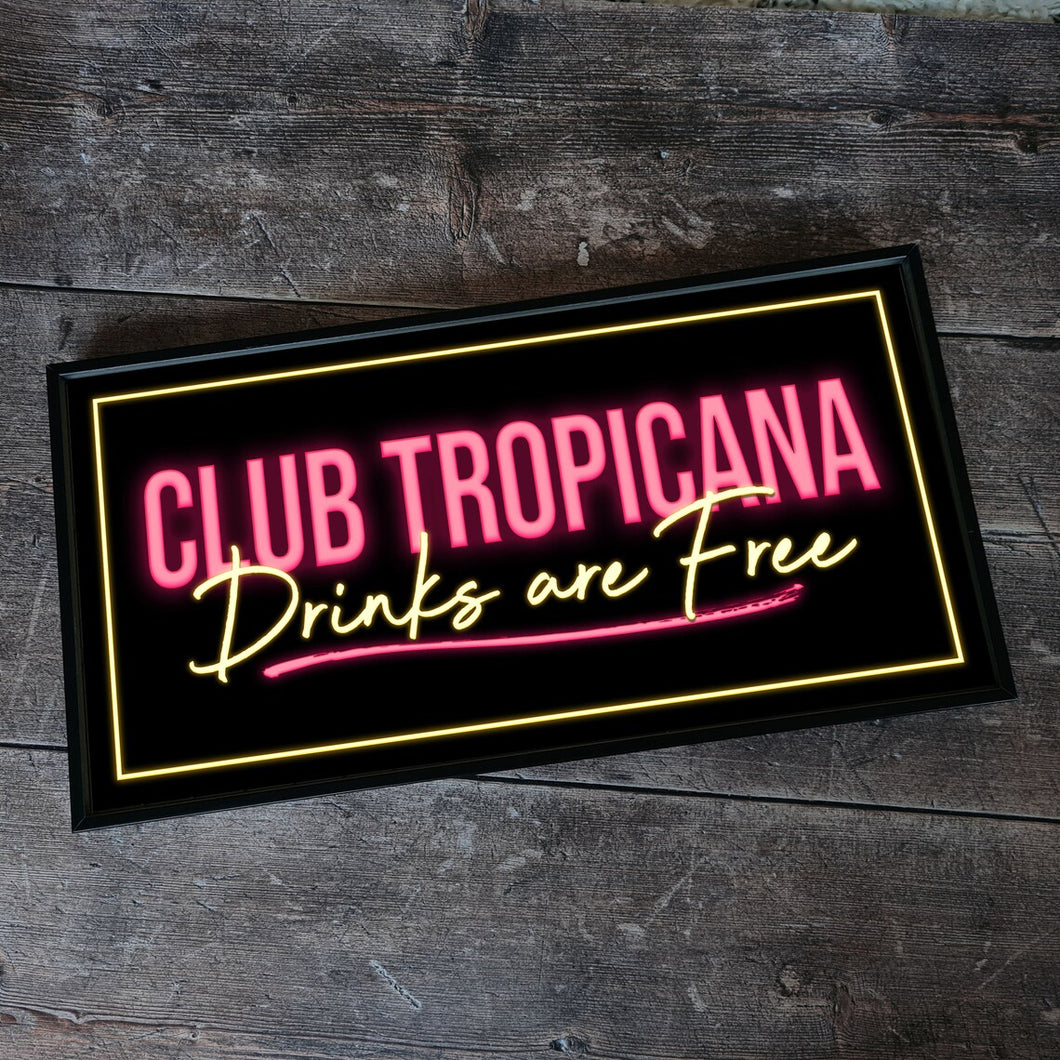 Club Tropicana Framed Metal Print