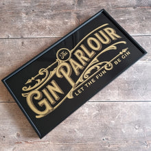 Load image into Gallery viewer, Gold // Silver Vintage style Gin Parlour Sign
