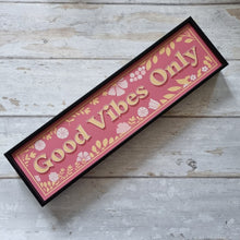 Load image into Gallery viewer, Good Vibes Only Framed Metal Print
