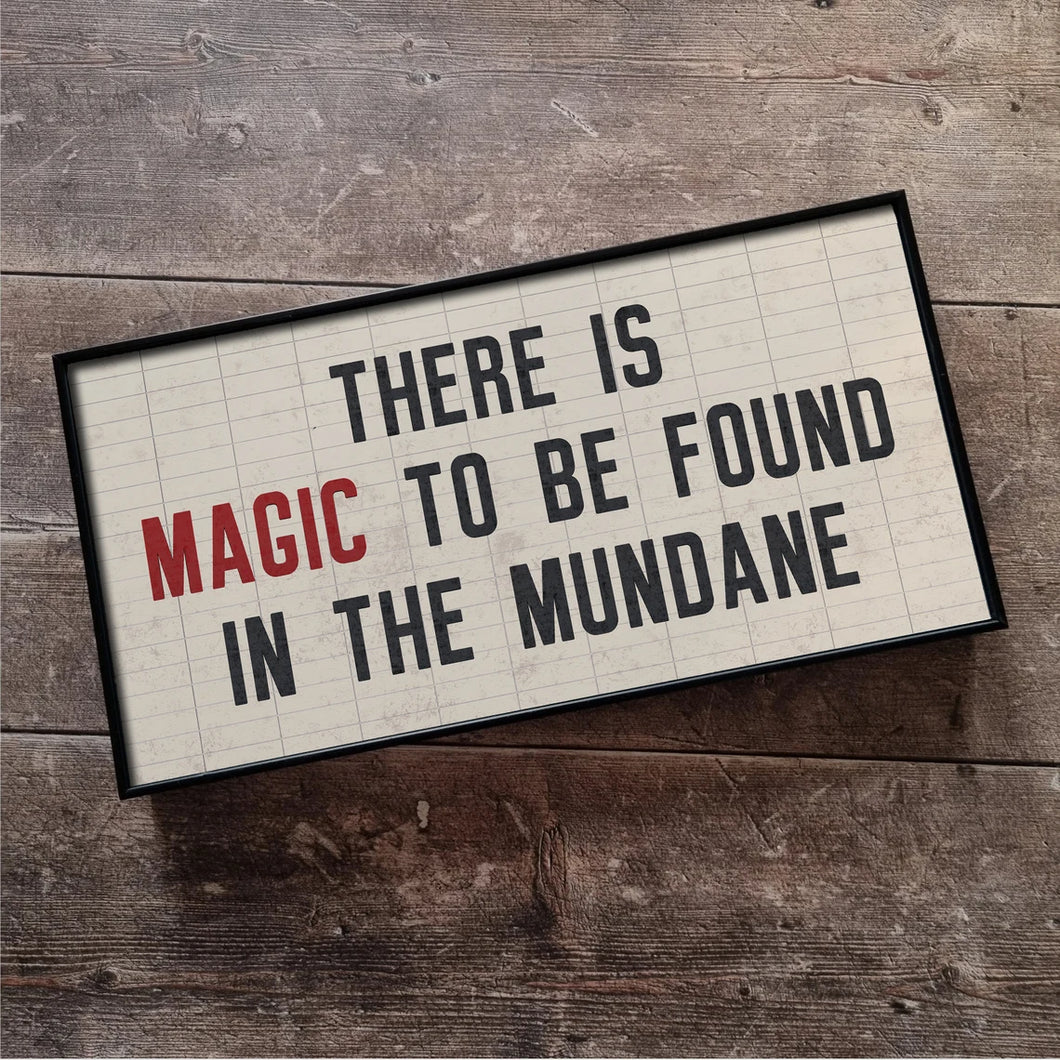There's Magic... Framed Metal Print