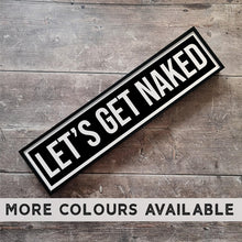 Load image into Gallery viewer, Lets Get Naked Framed Metal Print
