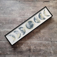 Load image into Gallery viewer, Moon Phase Framed Metal Print
