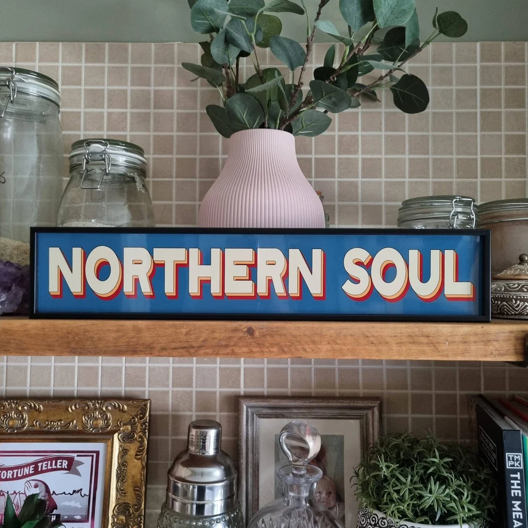 Northern Soul Framed Metal Print