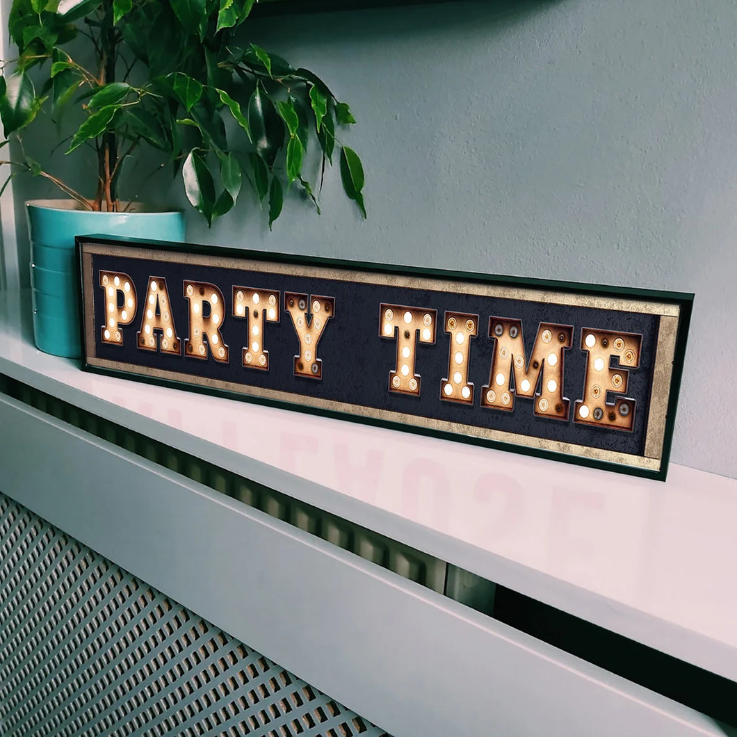 Party Time Framed Metal Print