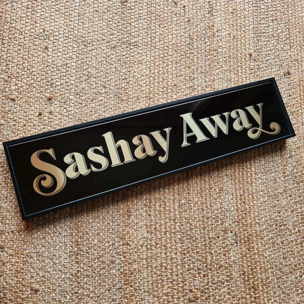 Gold // Silver Sashay Away Sign