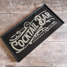 Load image into Gallery viewer, Gold // Silver Vintage style Cocktail Bar Sign
