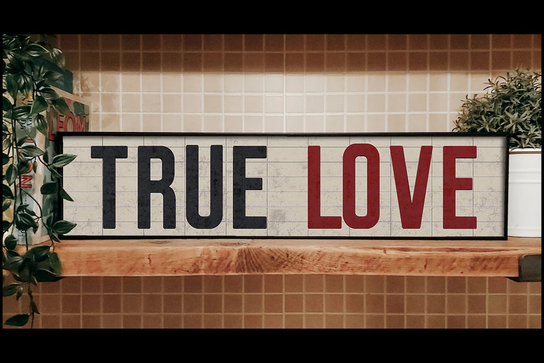 True Love Framed Metal Print
