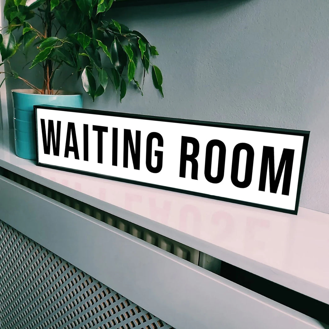 Waiting Room Framed Metal Print