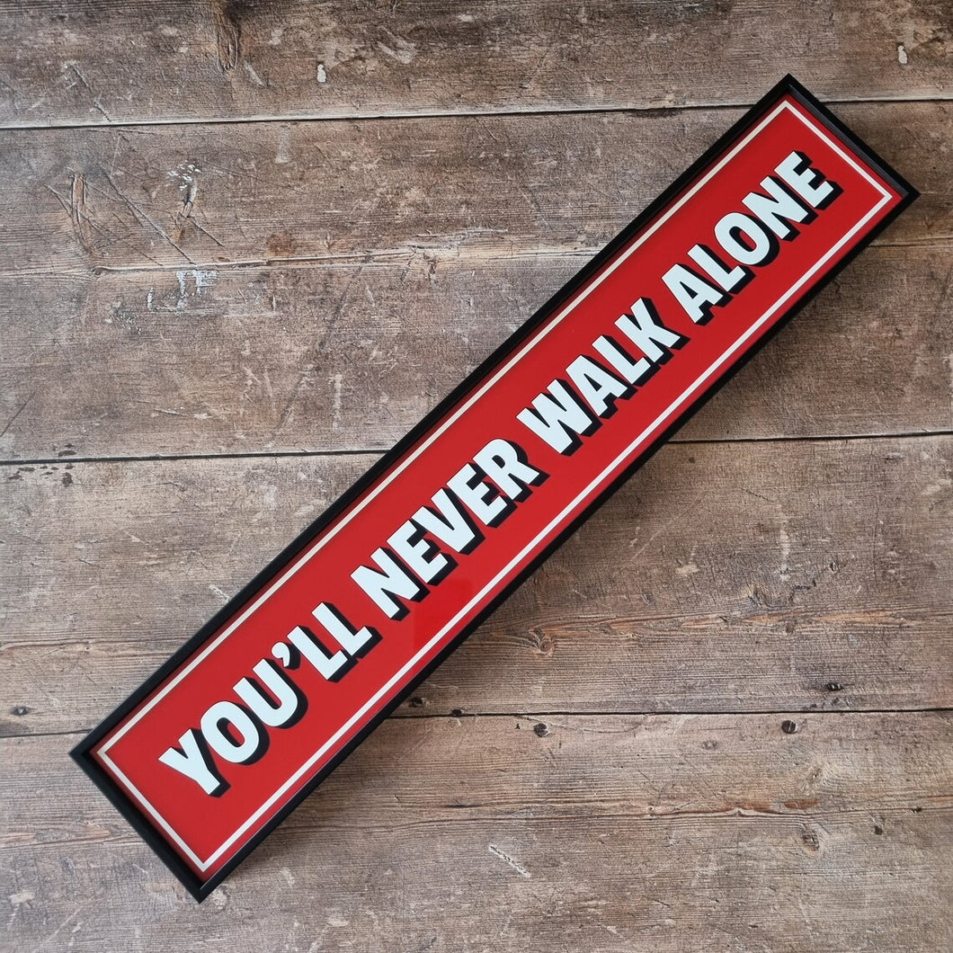 You'll Never walk Alone Framed Metal Print