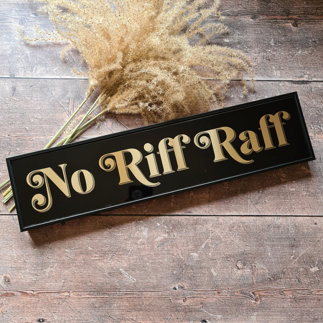 Gold // Silver Art Deco style No Riff Raff