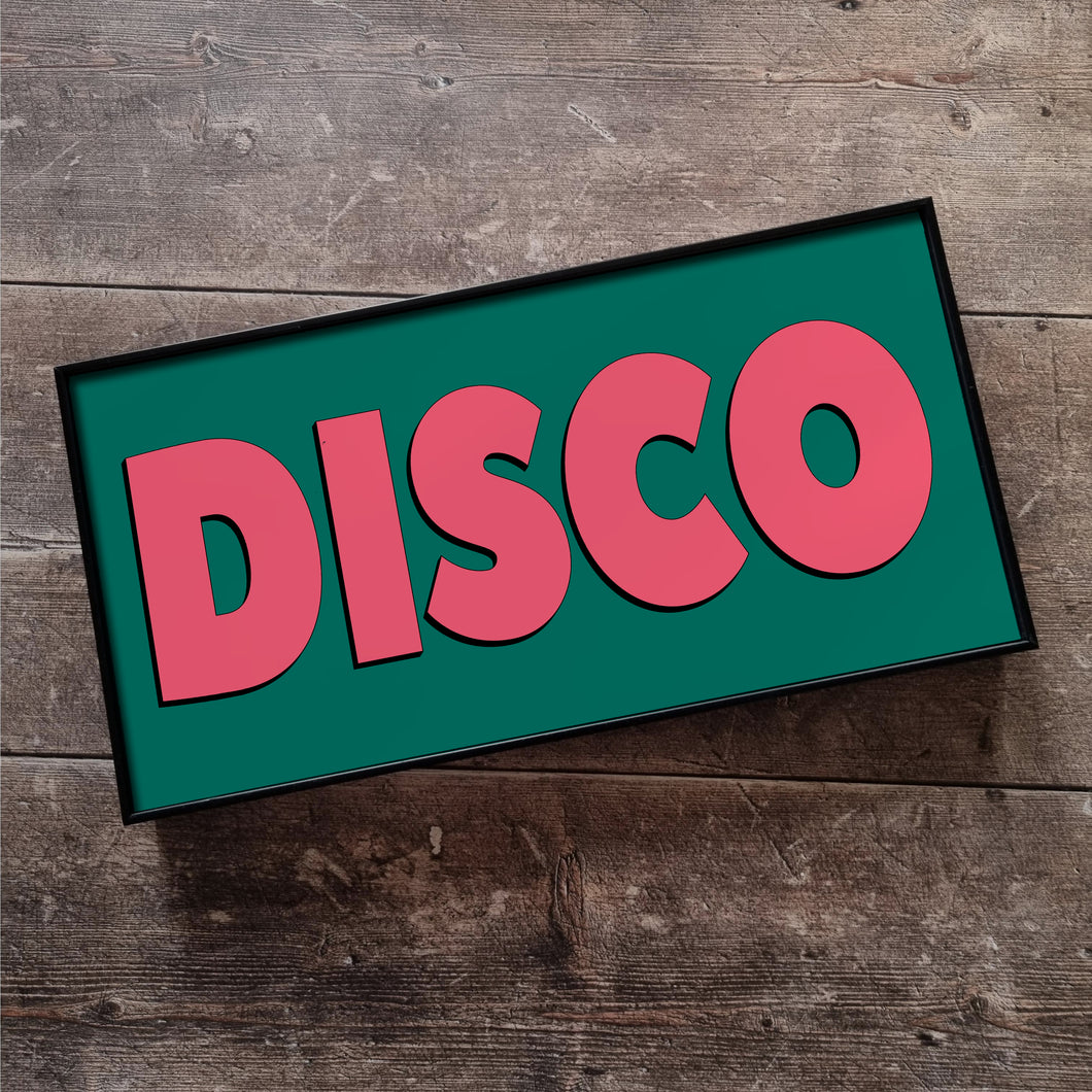 Disco Framed Metal Print