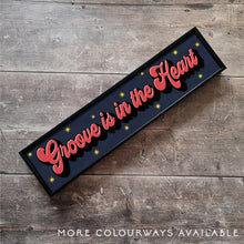 Load image into Gallery viewer, Groove is in the Heart Framed Metal Print
