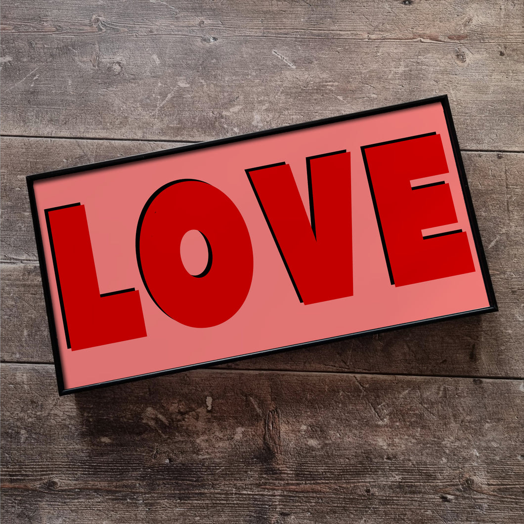 Love Framed Metal Print
