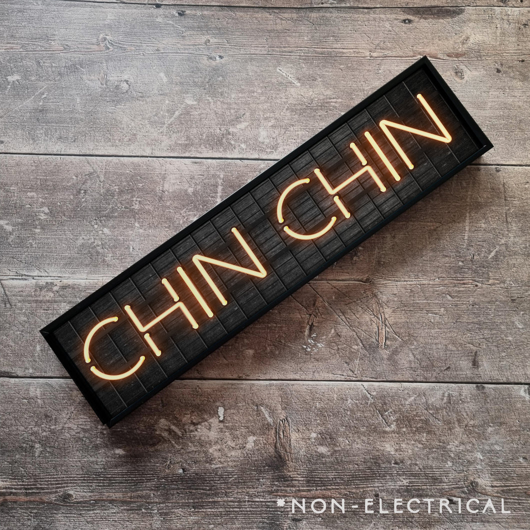 Chin Chin : Neon Style Metal Print