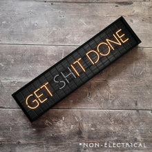 Load image into Gallery viewer, Get Sh*t Done : Neon Style Metal Print

