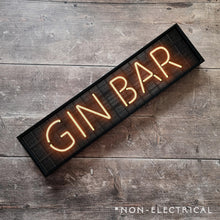 Load image into Gallery viewer, Gin Bar : Neon Style Metal Print
