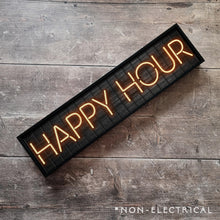 Load image into Gallery viewer, Happy Hour : Neon Style Metal Print
