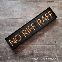 Load image into Gallery viewer, No Riff Raff : Neon Style Metal Print
