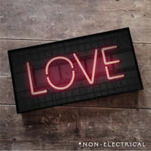 Load image into Gallery viewer, Love : Neon Style Metal Print
