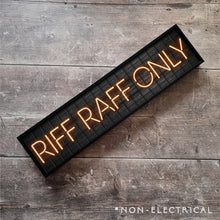 Load image into Gallery viewer, Riff Raff Only : Neon Style Metal Print
