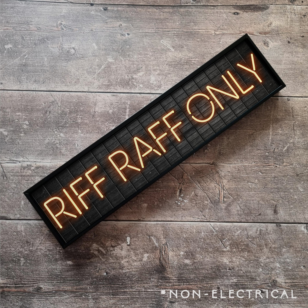 Riff Raff Only : Neon Style Metal Print