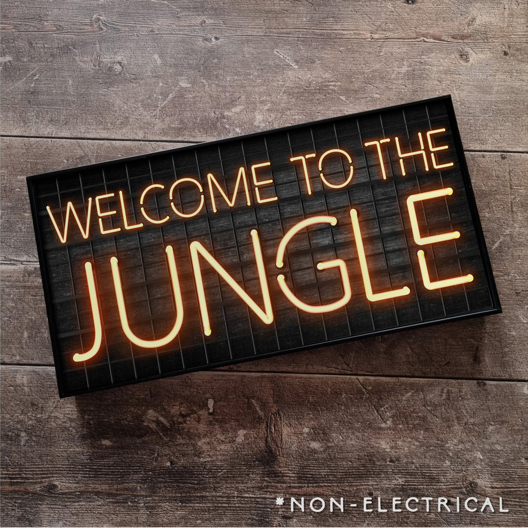 Welcome to the Jungle : Neon Style Metal Print