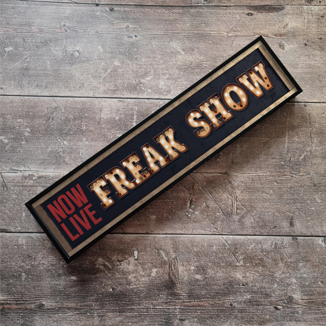 Freak show Framed Metal Print